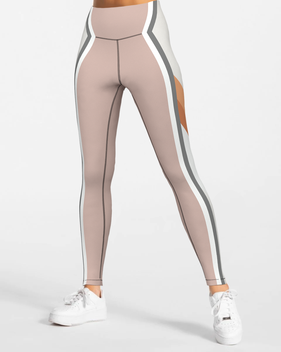 Elevate High Waist Leggings - Khaki