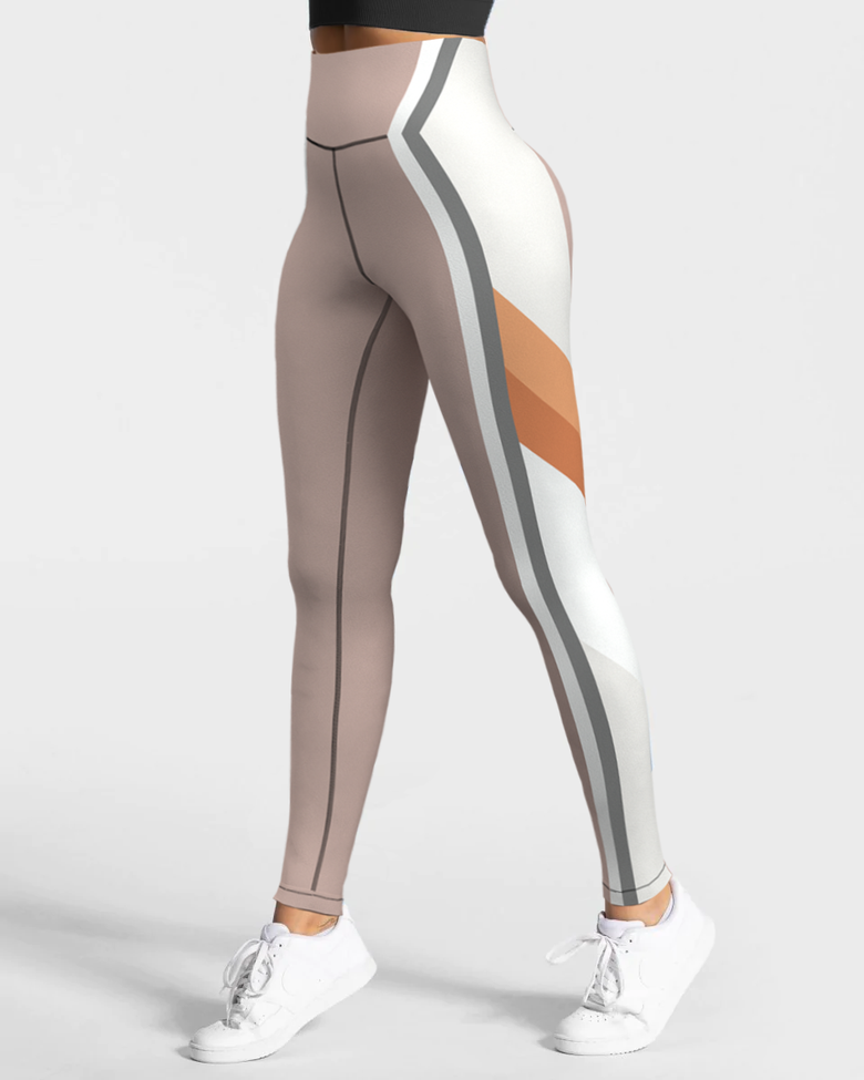 Elevate High Waist Leggings - Khaki