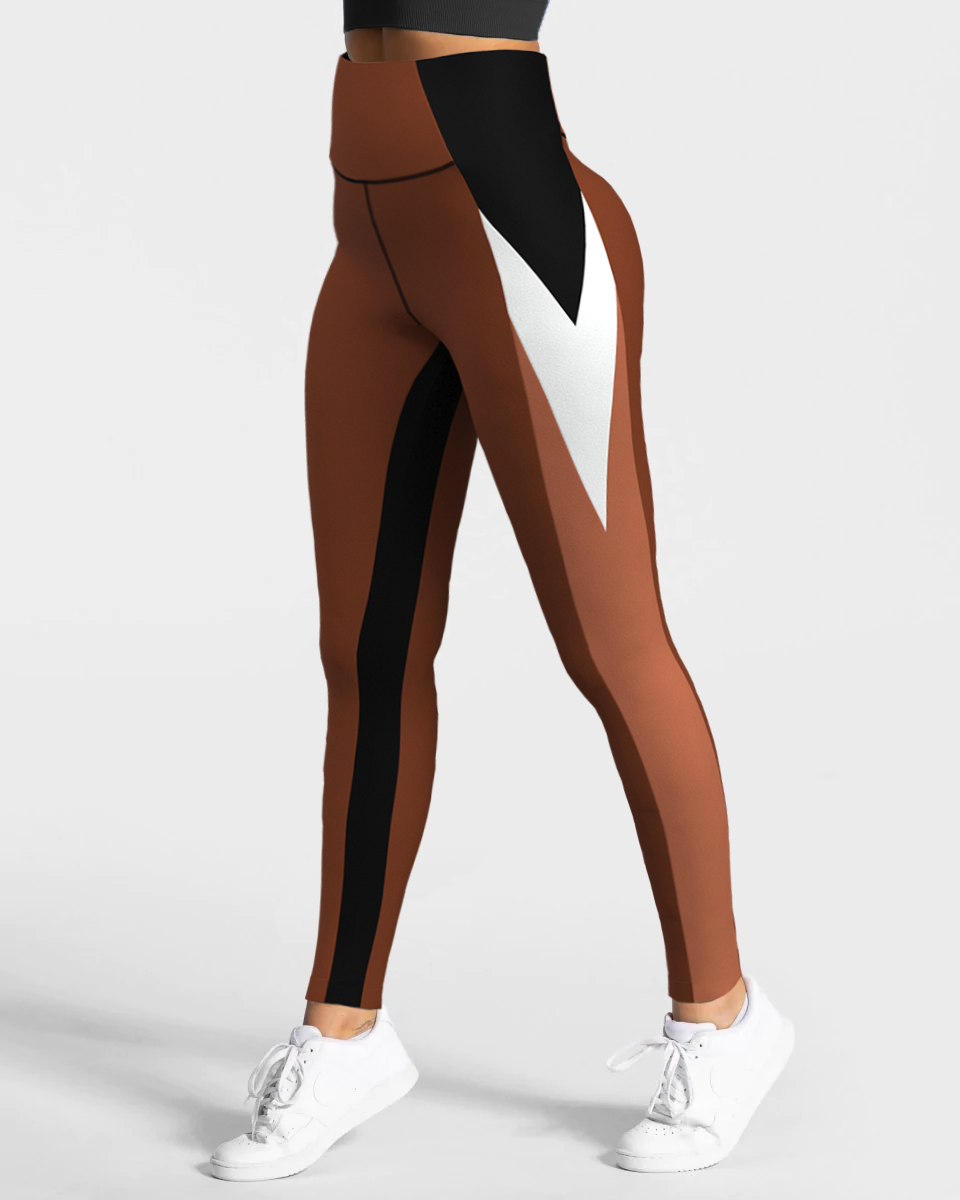 Intensity High Waist Leggings - Brown