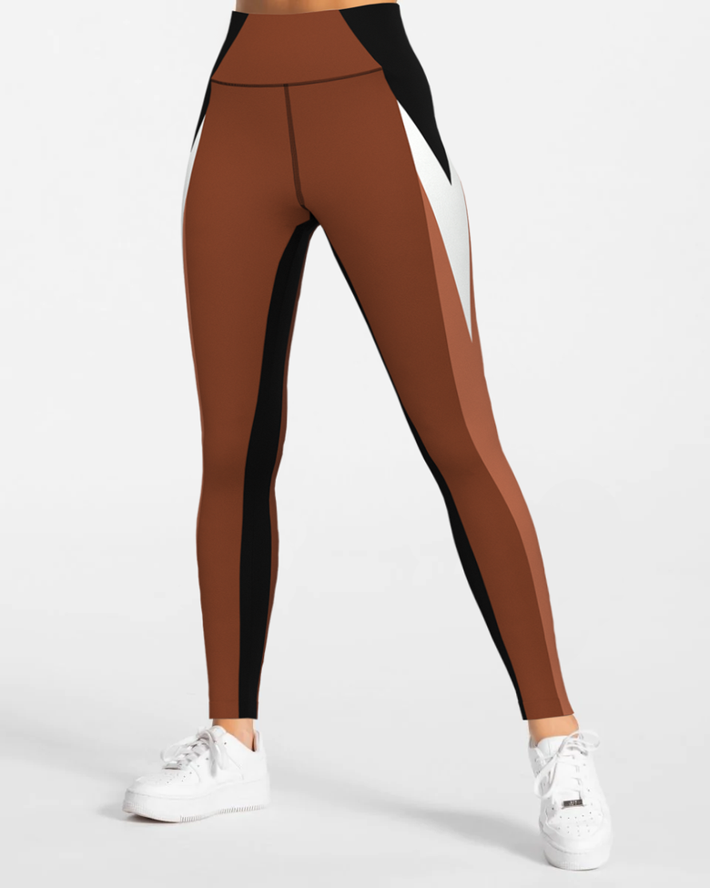 Intensity High Waist Leggings - Brown