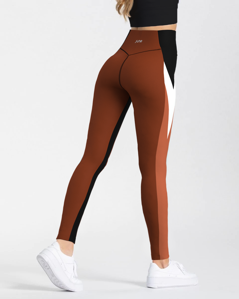 Intensity High Waist Leggings - Brown