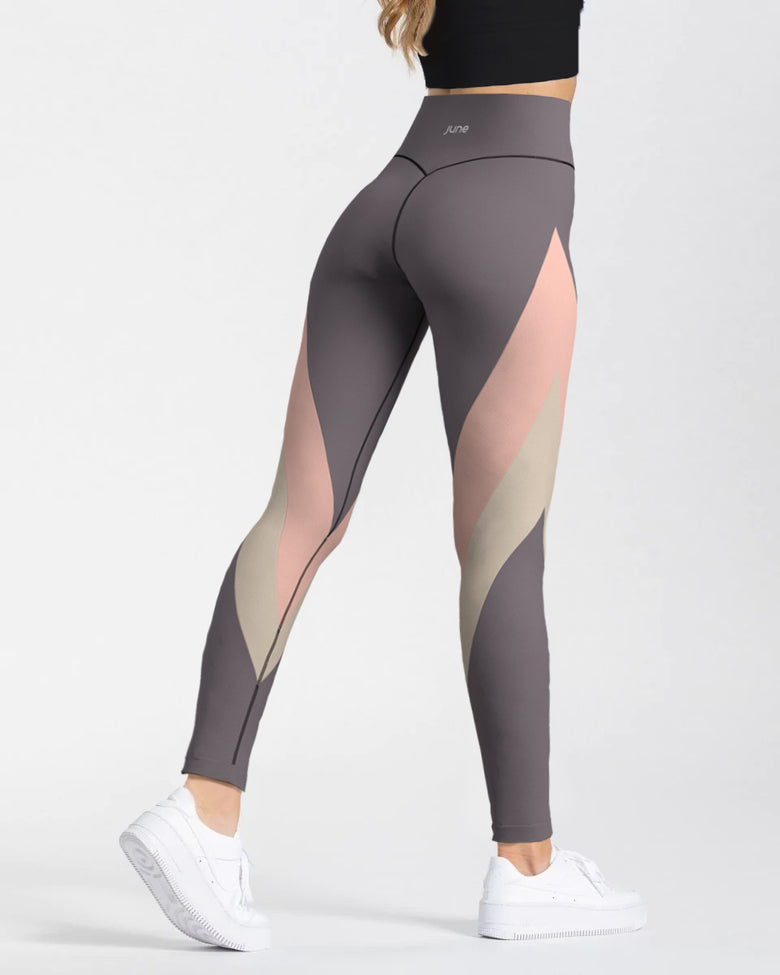 Surge High Waist Leggings - Blush Taupe