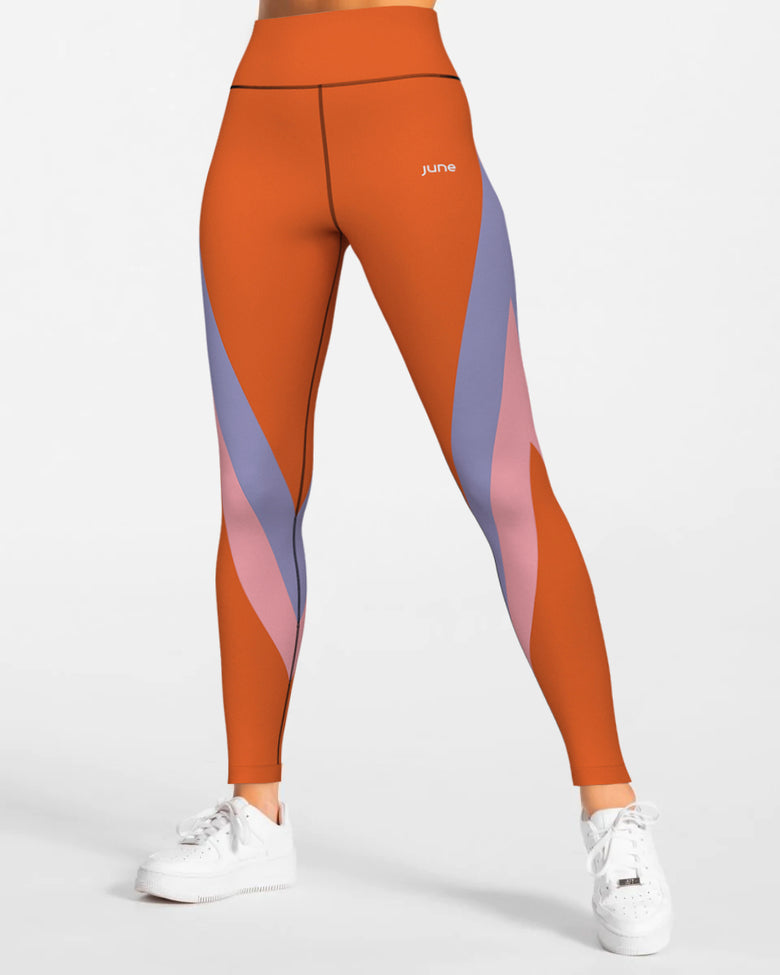 Surge High Waist Leggings - Coral