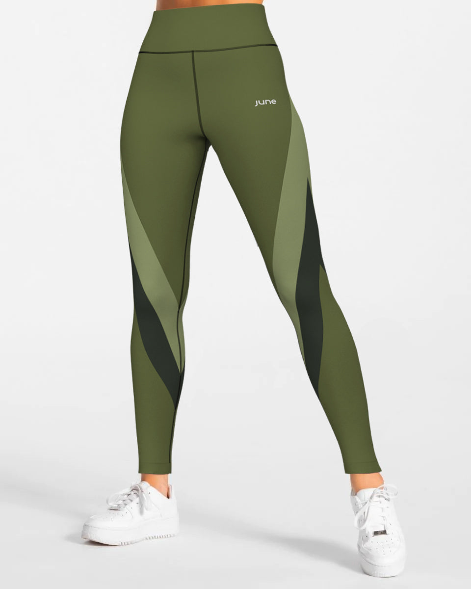 Surge High Waist Leggings - Forest Drift