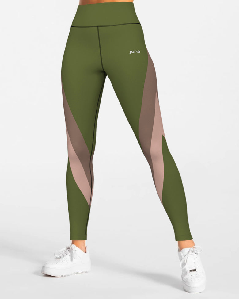 Surge High Waist Leggings - Olive