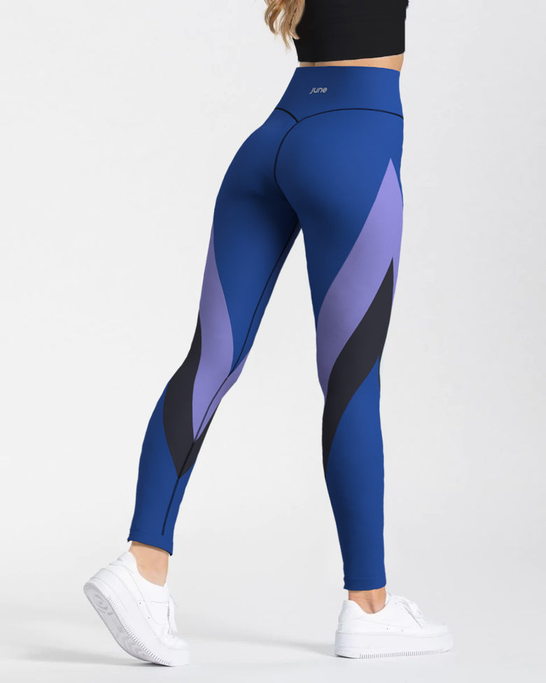 Surge High Waist Leggings - Royal Velvet