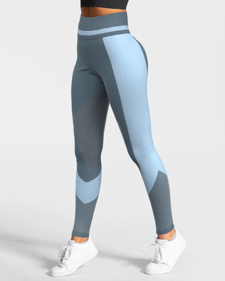 Aero Seamless Leggings - Blue